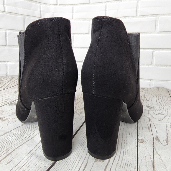 Marc Fisher Kalita Women's Ankle Boot Heels Slip On Pointed Toe Black - Picture 6 of 14